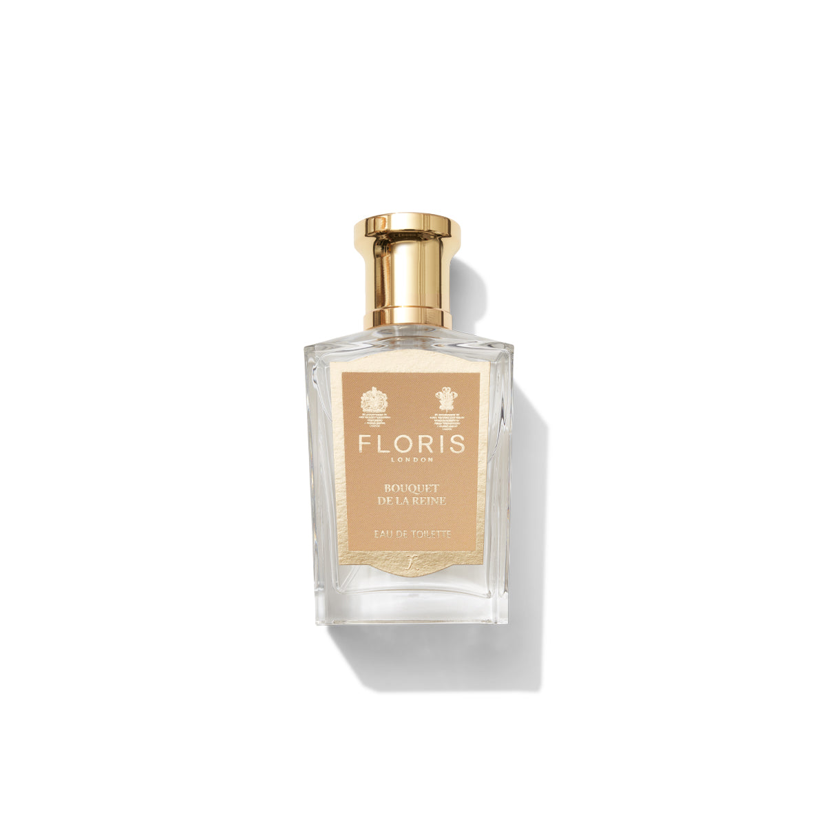 50ml bottle with Golden Bouquet De La Reine label