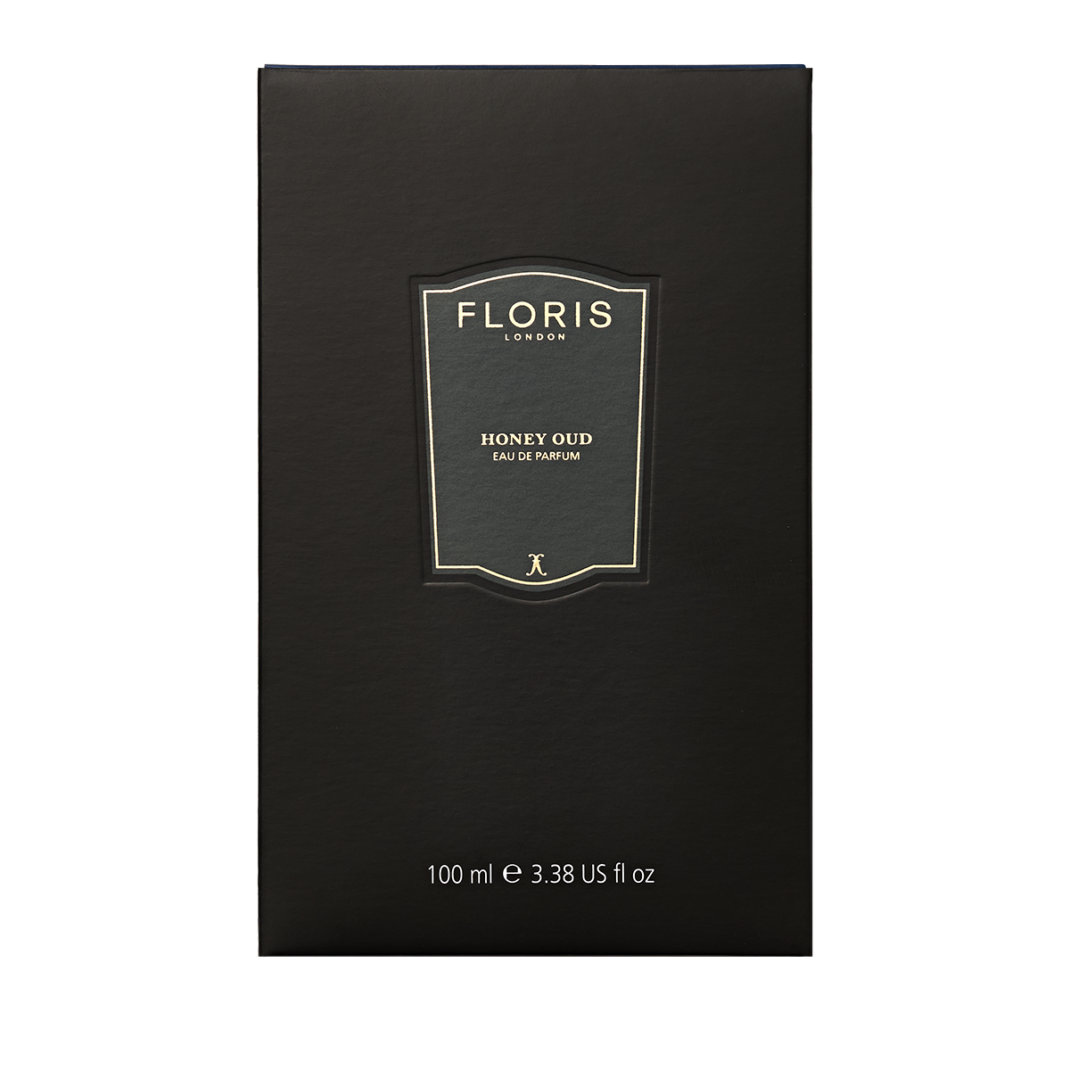 Floris London's Honey Oud Eau de Parfum (100 ml) comes in a black box, blending English honey and oud oil.