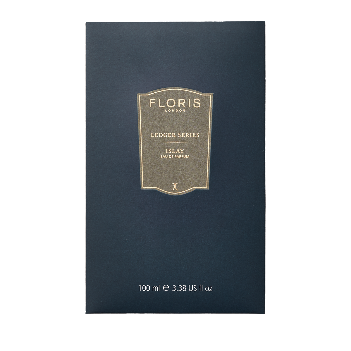 Floris London UK Islay Eau de Parfum, 100 ml, in a dark teal box with gold details and bergamot notes.