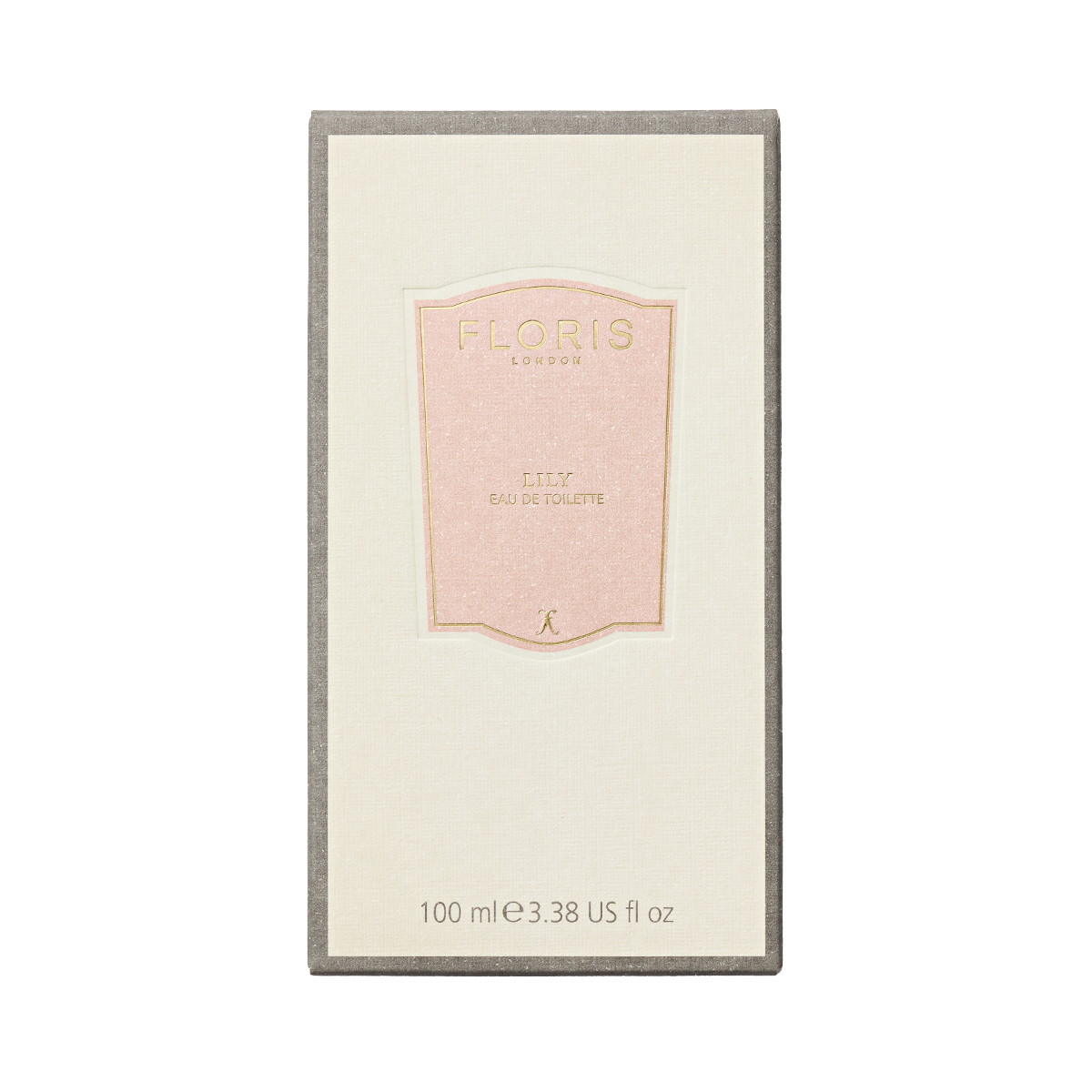 Floris London Lily - Eau de Toilette, a floral scent with Lily of the Valley notes, in a cream and pink rectangular box; 100 ml.