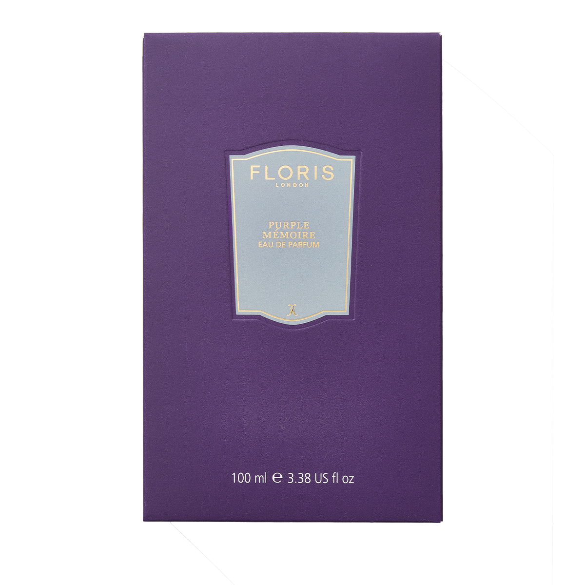 Discover English charm with Floris London UK's Purple Mémoire Eau de Parfum, 100 ml, in an elegant purple box.