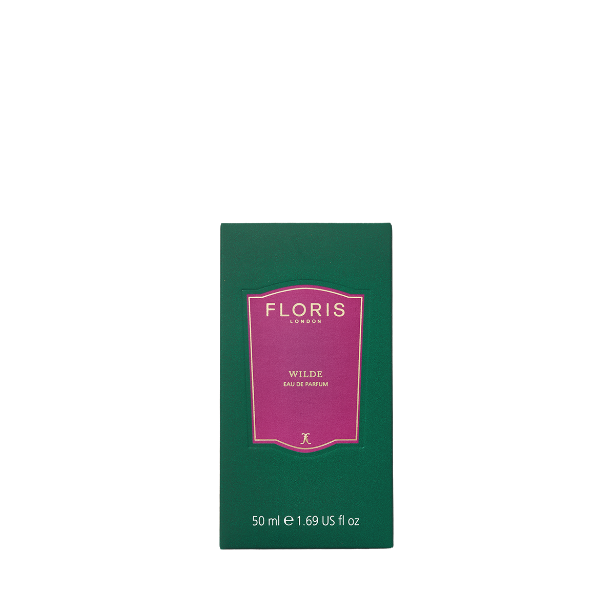 Floris London's Wilde Eau de Parfum, inspired by Oscar Wilde's spirit of freedom, comes in a green and pink 50 ml box.