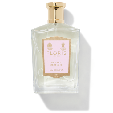 Floris London Cherry Blossom Eau de Parfum glass bottle with pink label