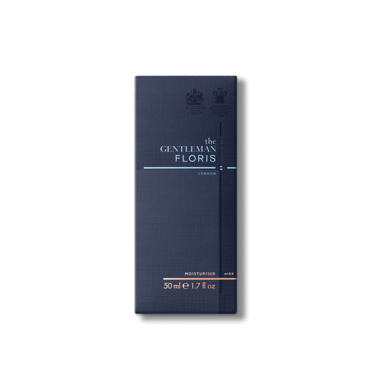 Dark blue no 89 moisturiser box