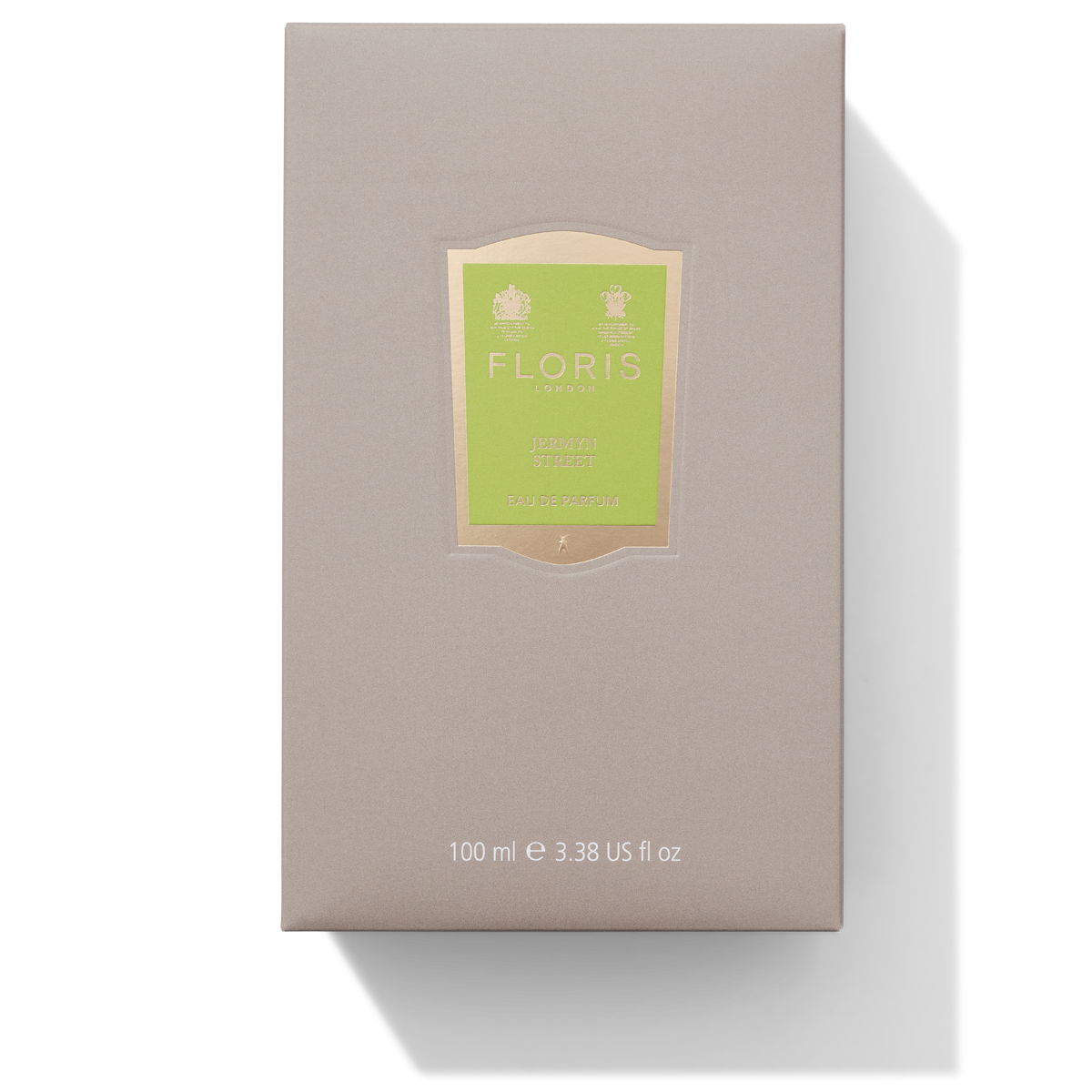 Grey and Green box with Jermyn Street scent label