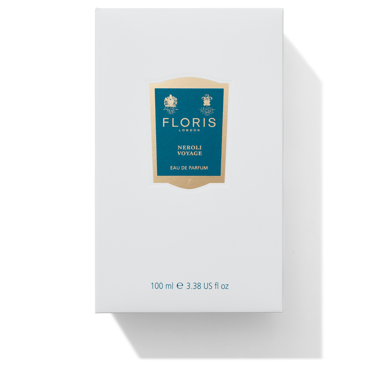 Floris London Neroli Voyage Eau de Parfum box white with blue neroli voyage scent label on