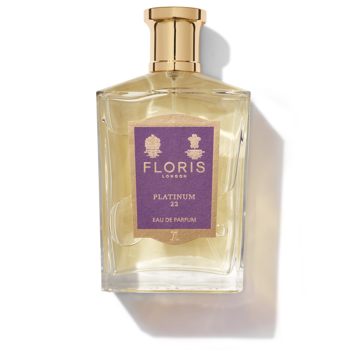 Floris London Platinum 22 Eau de Parfum 100ml bottle with a purple label 
