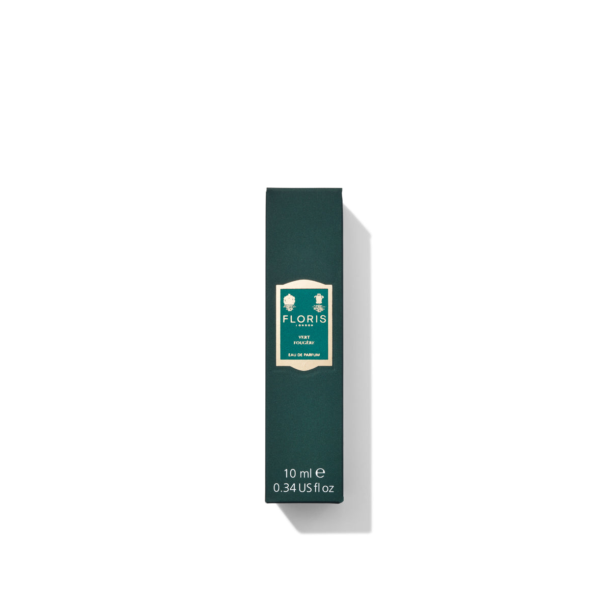 10ml box of vert fougere eau de parfum, it features a green box
