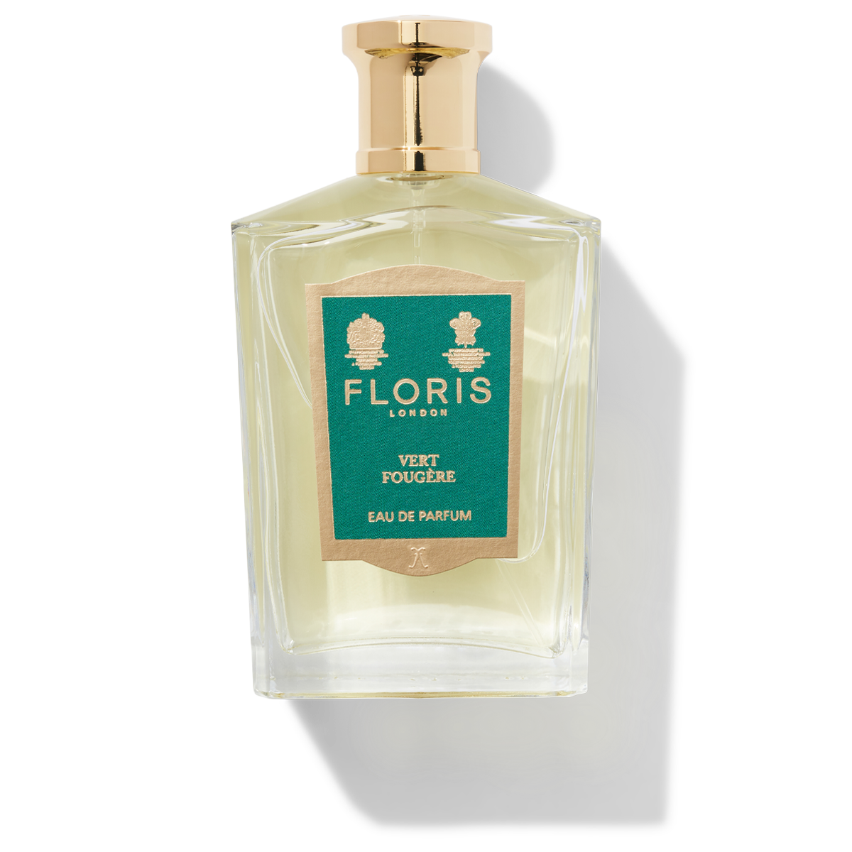 Floris London Vert Fougère 100ml bottle, it features a green label