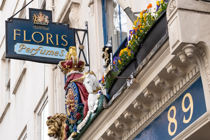Front of Floris London's shop at 89 Jermyn Street