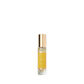 Clear glass bottle with a gold cap and a yellow label reads "Floris London," exuding an elegant fragrance of orange blossom. Product: Bergamotto di Positano.