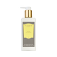 A 250ml white bottle of Floris London Cefiro – Enriched Body Moisturiser features a gold pump, yellow label, and jojoba oil for luxury hydration.