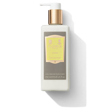 White bottle Floris London Cefiro Body Moisturiser