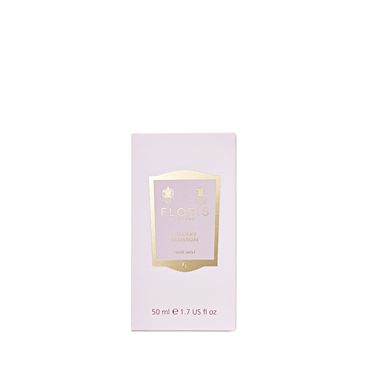 Floris London's Cherry Blossom Hair Mist, 50ml—experience the fragrant mist of this enchanting scent.