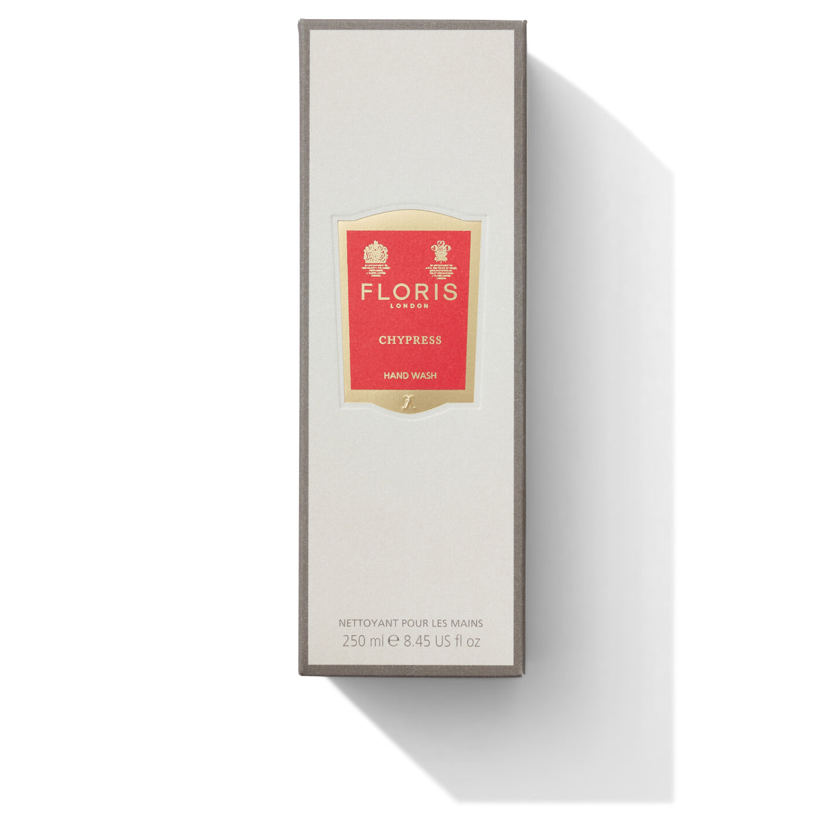 White box for Chypress hand wash from floris