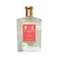 Perfume bottle with a gold cap, red label from Floris London featuring "Chypress - Eau de Toilette," infused with bergamot zest.