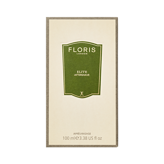 Floris London's Elite - Aftershave 100ml, featuring its distinguished fragrance, showcased on a white background.