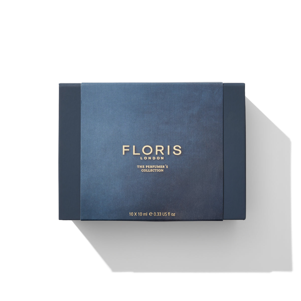 A blue box and sleeve showing The Perfumers Collection