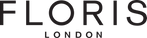Black text logo reading "Floris London UK" on a white background.