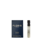 Floris London's 2ml Golden Amber - Eau de Parfum is vegan, comes in a stylish blue box, and features a convenient spray bottle.