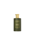 Floris London's Grapefruit & Rosemary room fragrance boasts a green bottle, grapefruit and sandalwood scent, and a gold pump top.