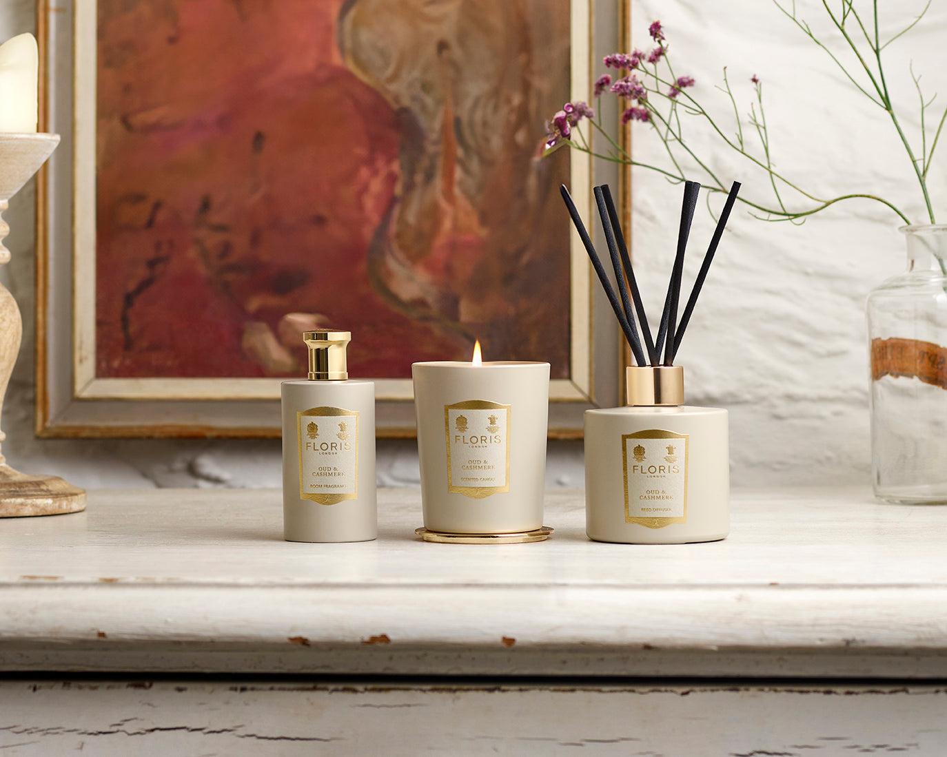 Grapefruit & Rosemary Scented Candle | Floris London UK