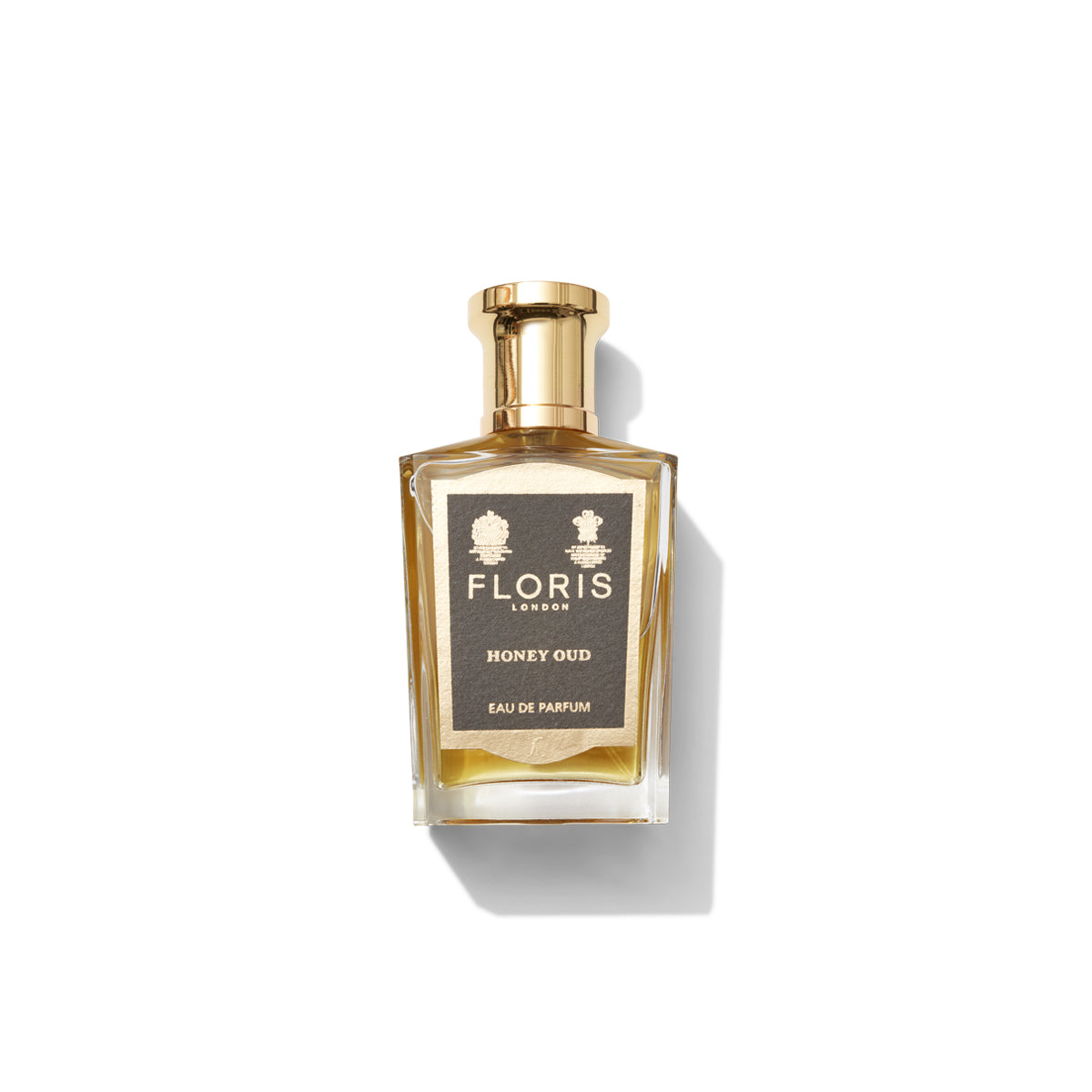 50ml Honey Oud bottle with black floris label 