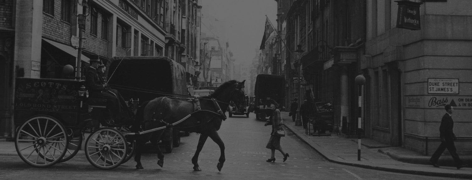 Old image of St James's in London with a horse and carriage