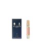 Navy blue Floris London Lily - Eau de Toilette box and small spray bottle with a gold cap and pink label, offering an elegant floral fragrance.
