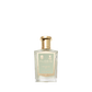 A bottle of Floris London Mulberry Fig Eau de Parfum with a gold cap and light green label, offering a woody character and floral amber fragrance.