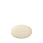 Floris London's Night Scented Jasmine Soap is oval-shaped with a floral design and text, providing creamy lather and shea butter's softness on a cream background.