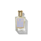 Medium Clear glass bottle with gold spray top and light purple Night Scented Jasmine label