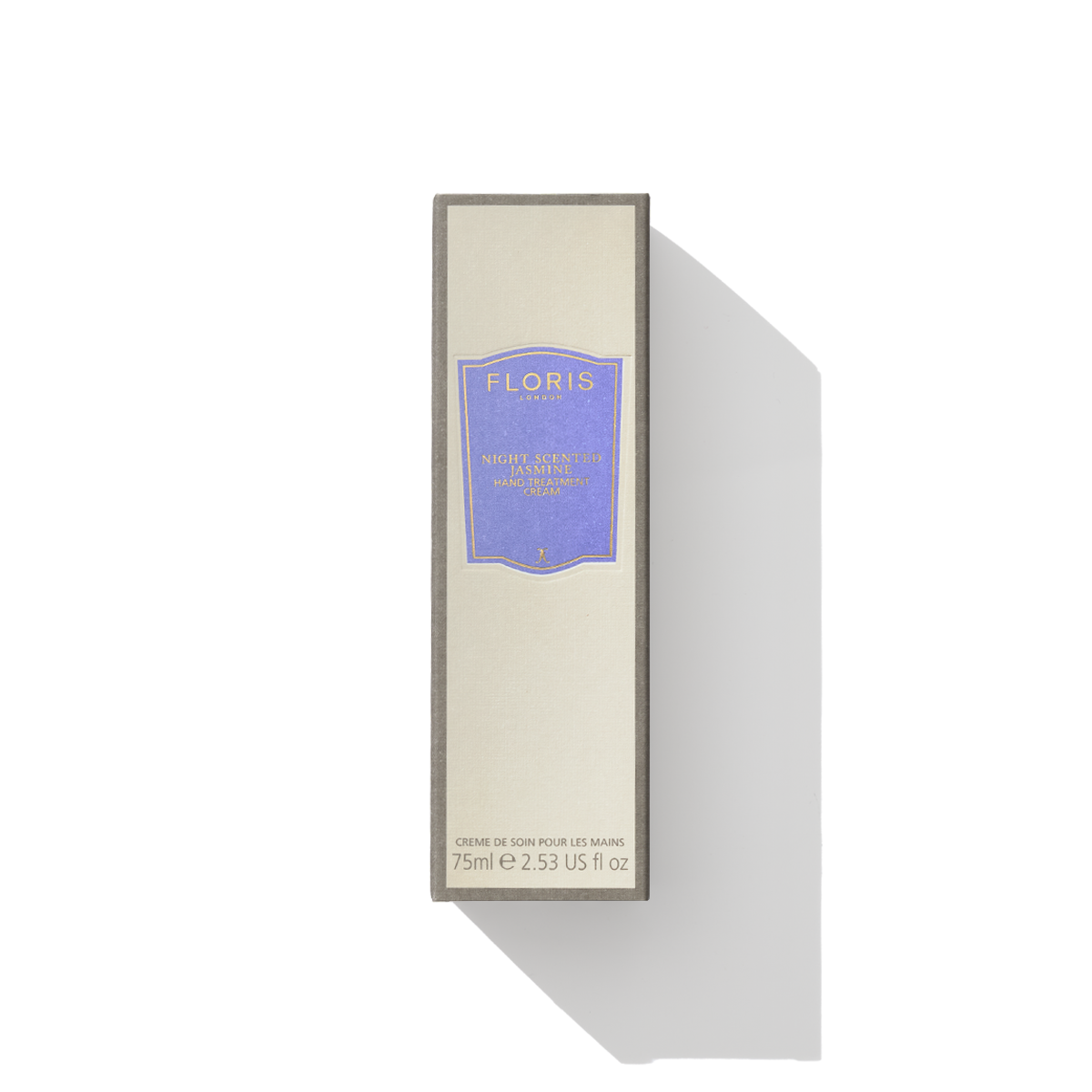a small grey box with purple label 