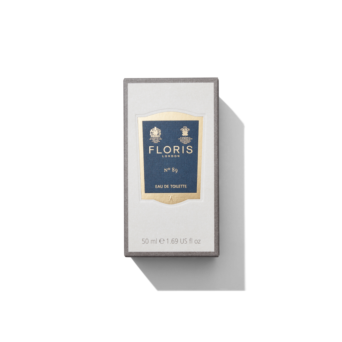 50ml White and Grey box with Navy No 89 label
