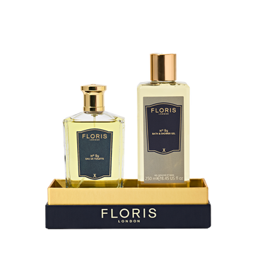 The Icon | No. 89 Duo from Floris London UK features one eau de toilette and one shower gel presented on a branded holder.