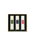 Floris London's Perfumer's Trilogy: For Him features three British men's fragrances in a gold-edged box—an elegant festive season gift.