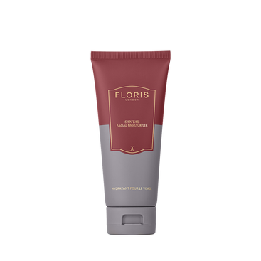 A tube of Floris London UK Santal - Facial Moisturiser is displayed against a plain white background.