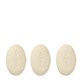 Three embossed oval soaps from Floris London arranged in a row, part of the "Soap Collection | Pick Your Own" set.