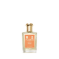 A rectangular glass bottle of Floris London's Special No. 127 Eau de Toilette has an orange label, gold cap, and exudes bergamot and lavender scents.