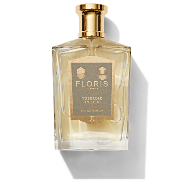 100ml Floris london perfume bottle with tuberose in silk label