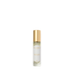 A perfume bottle with a gold cap labeled "White Rose - Eau de Toilette" by Floris London captures the timeless vibrancy of velvet roses, on a white background.
