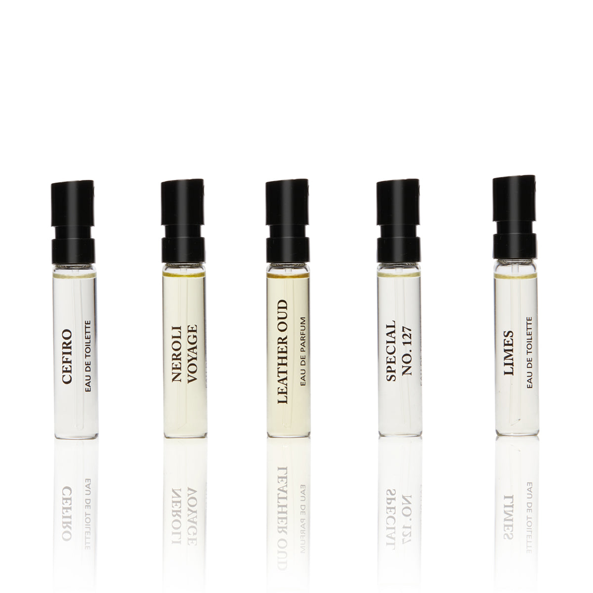 line of 5 5ml fragrances in classic collection