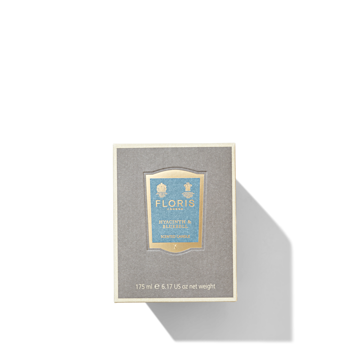 Grey and Blue Floris London Hyacinth & Bluebell Scented Candle Box