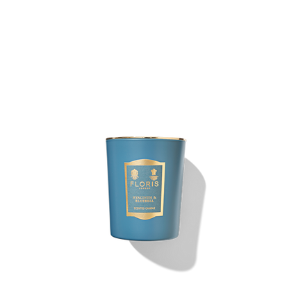 Blue Glass Floris London Hyacinth & Bluebell Scented Candle