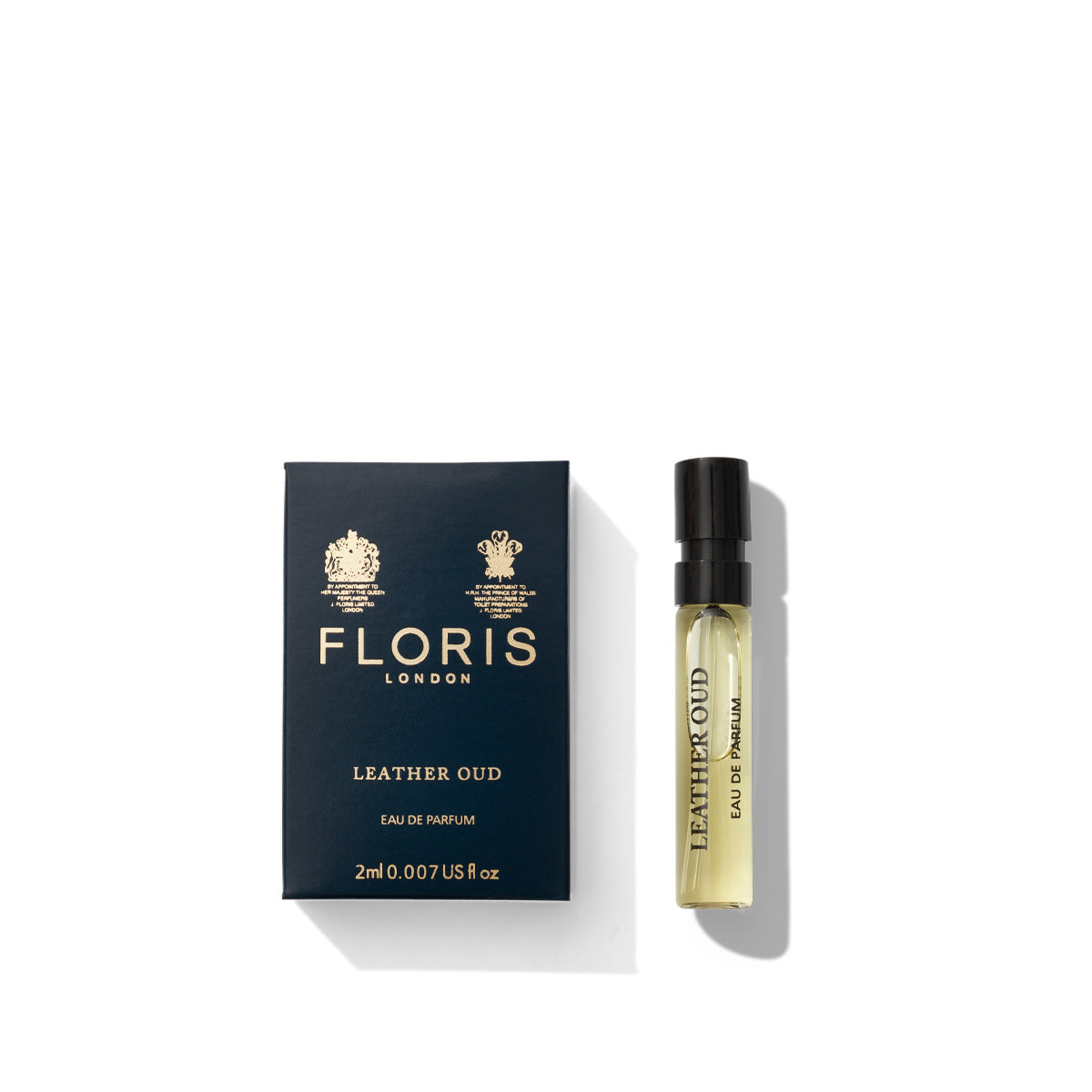 2ml sample vial of floris london leather oud 