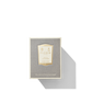 Floris London Oud & Cashmere Scented Candle box in white and grey 