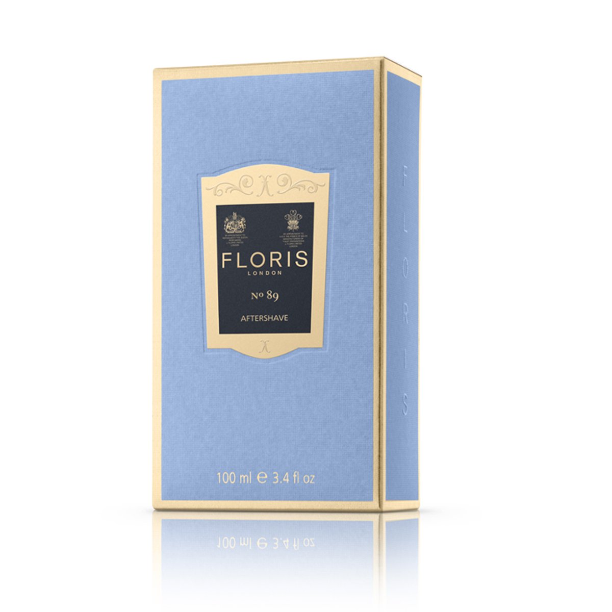 Blue and gold no 89 aftershave box 